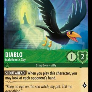 DISNEY LORCANA SINGLE CARDS: URSULA RETURNS #84: Diablo – Maleficent’s Spy (Common 71/204: NM)