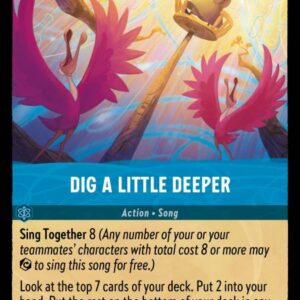 DISNEY LORCANA SINGLE CARDS: URSULA RETURNS #86: Dig a Little Deeper (Uncommon 162/204: NM)