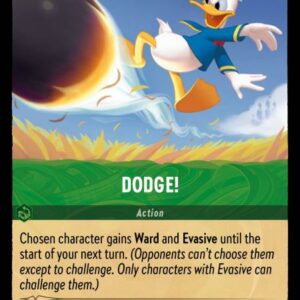 DISNEY LORCANA SINGLE CARDS: URSULA RETURNS #88: Dodge! (Common 93/204: NM)