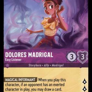 DISNEY LORCANA SINGLE CARDS: URSULA RETURNS #90: Dolores Madrigal – Easy Listener (Common 41/204: NM)