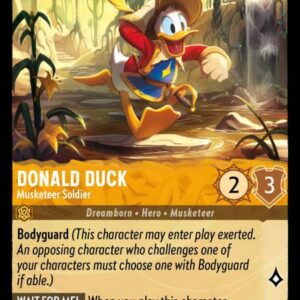 DISNEY LORCANA SINGLE CARDS: URSULA RETURNS #94: Donald Duck – Musketeer Soldier (Uncommon 8/204: NM)