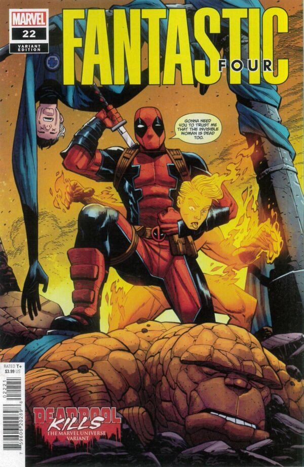 FANTASTIC FOUR (2022 SERIES) #22: Ethan Young Deadpool Kills The Marvel Universe cover