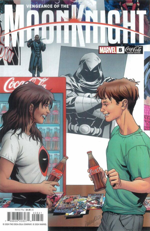 VENGEANCE OF THE MOON KNIGHT #8: Salvador Larroca Coca-Cola cover