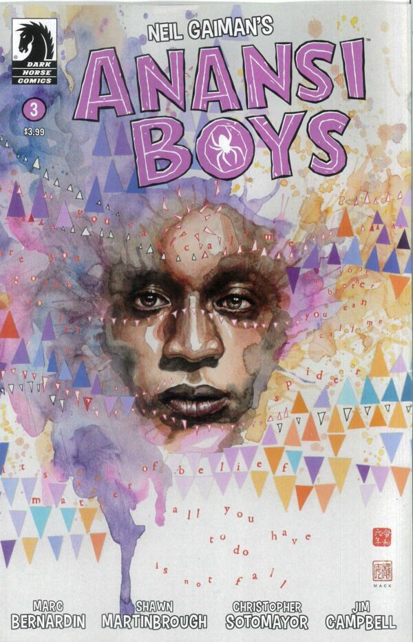 ANANSI BOYS I #3: David Mack cover A