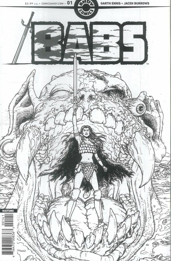 BABS #1: Chris Burnham Line Art RI cover D