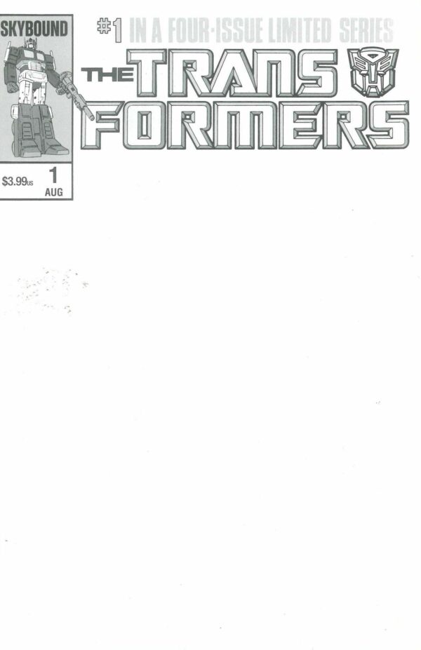TRANSFORMERS #1 40TH ANNIVERSARY EDITION #1: Blank Sketch cover C