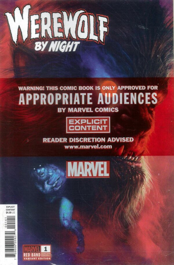 WEREWOLF BY NIGHT: RED BAND #1: Red Band edition (Rahzzah cover D)