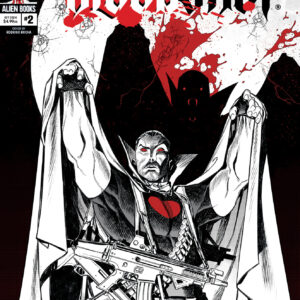 BLACK WHITE & BLOODSHOT #2: Rodrigo Rocha Monster cover B