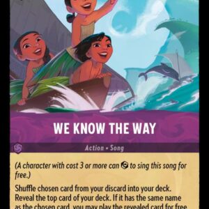 DISNEY LORCANA SINGLE CARDS: SHIMMERING SKIES #410: We Know the Way (Rare 61/204: NM) DISNEY LORCANA SINGLE CARDS: SHIMMERING SKIES #410: We Know the Way (Rare 61/204: NM)