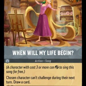 DISNEY LORCANA SINGLE CARDS: SHIMMERING SKIES #413: When Will My Life Begin? (Common Foil 197/204: NM) DISNEY LORCANA SINGLE CARDS: SHIMMERING SKIES #413: When Will My Life Begin? (Common Foil 197/204: NM)
