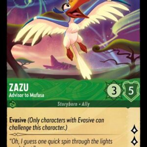 DISNEY LORCANA SINGLE CARDS: SHIMMERING SKIES #428: Zazu – Advisor to Mufasa (Common Foil 72/204: NM)