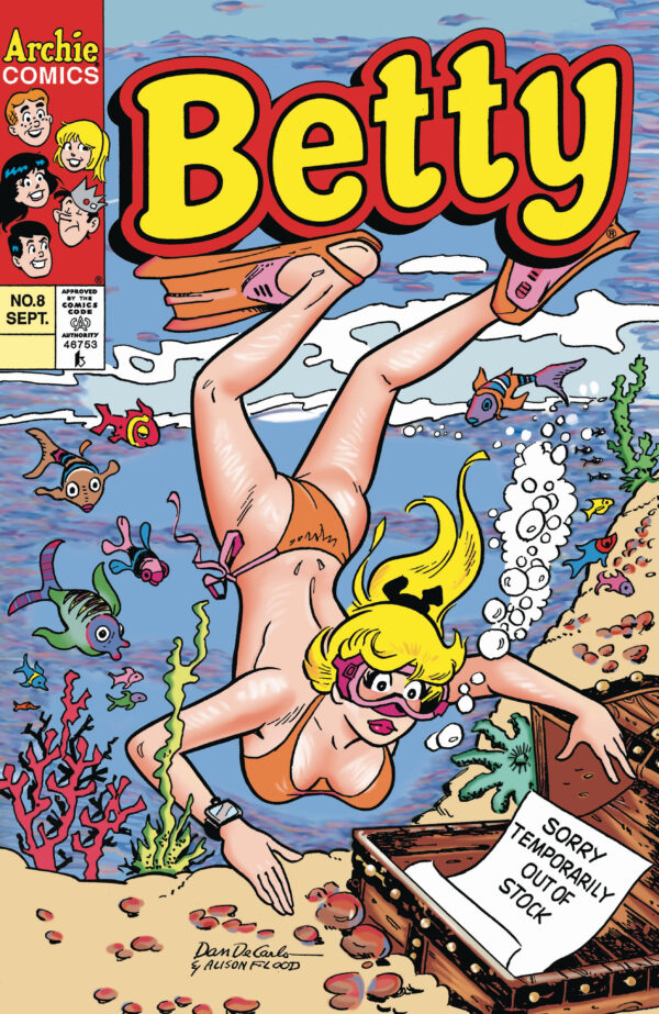 BETTY (1992-2011 SERIES) #8: 2024 Facsimile edition (Dan DeCarlo cover A)