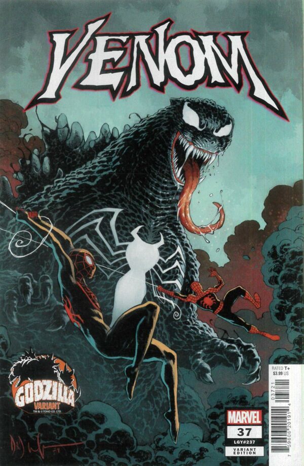 VENOM (2021 SERIES) #37: Dave Wachter Godzilla cover B