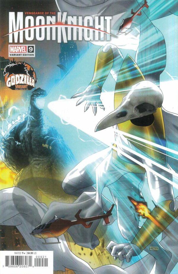 VENGEANCE OF THE MOON KNIGHT #9: Taurin Clarke Godzilla cover B