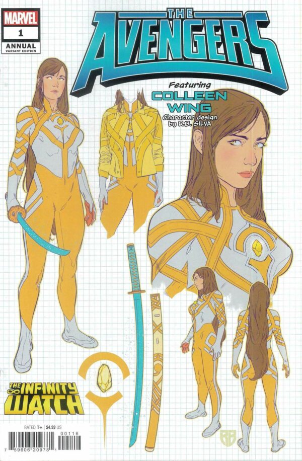 AVENGERS ANNUAL (2024 SERIES) #1: R.B. Silva Colleen Wing Spoiler Design RI cover P