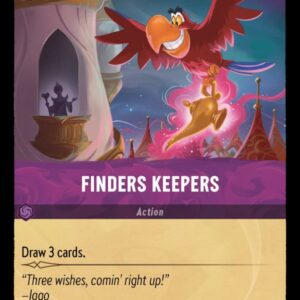 DISNEY LORCANA SINGLE CARDS: SHIMMERING SKIES #102: Finders Keepers (Uncommon 60/204: NM)