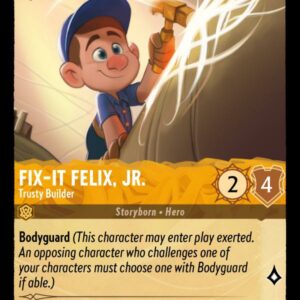 DISNEY LORCANA SINGLE CARDS: SHIMMERING SKIES #109: Fix-It Felix, Jr. – Trusty Builder (Common 10/204: NM)