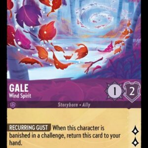 DISNEY LORCANA SINGLE CARDS: SHIMMERING SKIES #115: Gale – Wind Spirit (Common 42/204: NM)