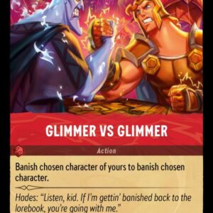 DISNEY LORCANA SINGLE CARDS: SHIMMERING SKIES #127: Glimmer vs Glimmer (Uncommon Foil 130/204: NM)