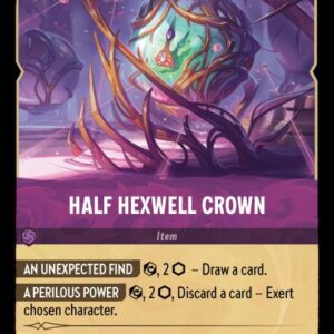 DISNEY LORCANA SINGLE CARDS: SHIMMERING SKIES #130: Half Hexwell Crown (Rare 65/204: NM) DISNEY LORCANA SINGLE CARDS: SHIMMERING SKIES #130: Half Hexwell Crown (Rare 65/204: NM)