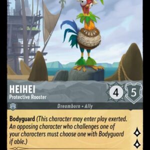 DISNEY LORCANA SINGLE CARDS: SHIMMERING SKIES #139: HeiHei – Protective Rooster (Common 179/204: NM)