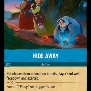 DISNEY LORCANA SINGLE CARDS: SHIMMERING SKIES #141: Hide Away (Uncommon 163/204: NM)