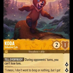 DISNEY LORCANA SINGLE CARDS: SHIMMERING SKIES #162: Koda – Talkative Cub (Rare 1/204: NM)