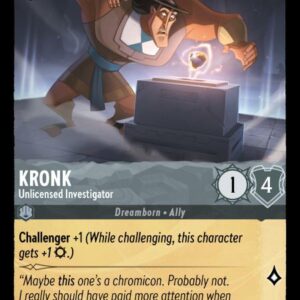 DISNEY LORCANA SINGLE CARDS: SHIMMERING SKIES #169: Kronk – Unlicensed Investigator (Common Foil 178/204: NM)
