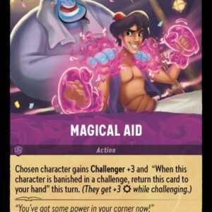 DISNEY LORCANA SINGLE CARDS: SHIMMERING SKIES #185: Magical Aid (Uncommon Foil 63/204: NM)
