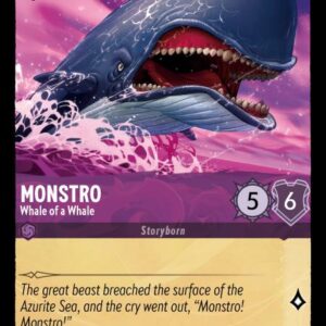 DISNEY LORCANA SINGLE CARDS: SHIMMERING SKIES #226: Monstro – Whale of a Whale (Uncommon 52/204: NM) DISNEY LORCANA SINGLE CARDS: SHIMMERING SKIES #226: Monstro – Whale of a Whale (Uncommon 52/204: NM)
