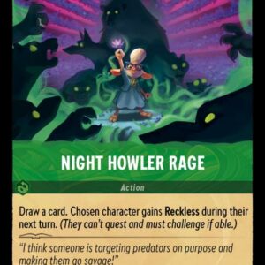 DISNEY LORCANA SINGLE CARDS: SHIMMERING SKIES #239: Night Howler Rage (Common 95/204: NM)