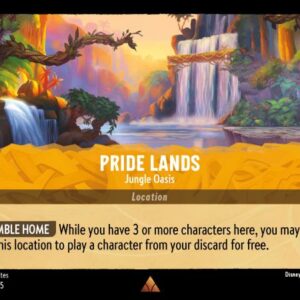 DISNEY LORCANA SINGLE CARDS: SHIMMERING SKIES #261: Pride Lands – Jungle Oasis (Rare Foil 34/204: NM)