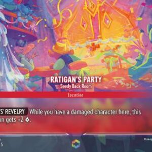 DISNEY LORCANA SINGLE CARDS: SHIMMERING SKIES #287: Ratigan’s Party – Seedy Back Room (Enchanted Holofoil 216/20