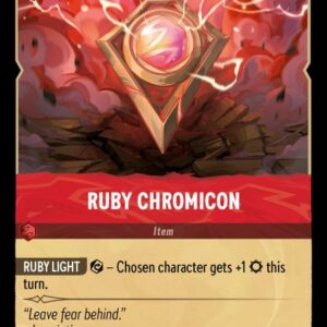 DISNEY LORCANA SINGLE CARDS: SHIMMERING SKIES #309: Ruby Chromicon (Uncommon 134/204: NM)