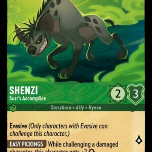 DISNEY LORCANA SINGLE CARDS: SHIMMERING SKIES #331: Shenzi – Scar’s Accomplice (Uncommon Foil 70/204: NM)