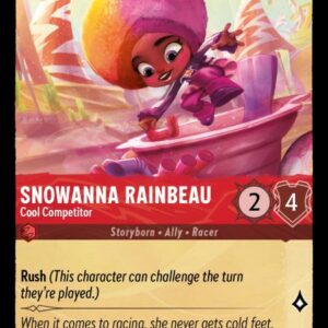 DISNEY LORCANA SINGLE CARDS: SHIMMERING SKIES #354: Snowanna Rainbeau – Cool Competitor (Common Foil 110/204: NM
