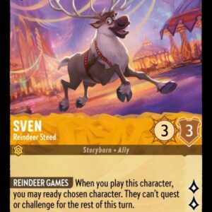 DISNEY LORCANA SINGLE CARDS: SHIMMERING SKIES #361: Sven – Reindeer Steed (Uncommon 23/204: NM)