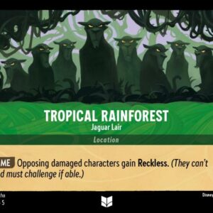 DISNEY LORCANA SINGLE CARDS: SHIMMERING SKIES #387: Tropical Rainforest – Jaguar Lair (Uncommon 102/204: NM) DISNEY LORCANA SINGLE CARDS: SHIMMERING SKIES #387: Tropical Rainforest – Jaguar Lair (Uncommon 102/204: NM)