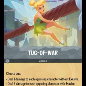 DISNEY LORCANA SINGLE CARDS: SHIMMERING SKIES #391: Tug-of-War (Rare 196/204: NM) DISNEY LORCANA SINGLE CARDS: SHIMMERING SKIES #391: Tug-of-War (Rare 196/204: NM)