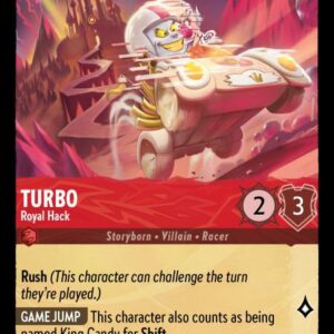 DISNEY LORCANA SINGLE CARDS: SHIMMERING SKIES #395: Turbo – Royal Hack (Uncommon 106/204: NM) DISNEY LORCANA SINGLE CARDS: SHIMMERING SKIES #395: Turbo – Royal Hack (Uncommon 106/204: NM)
