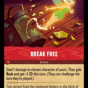 DISNEY LORCANA SINGLE CARDS: SHIMMERING SKIES #45: Break Free (Common Foil 127/204: NM)