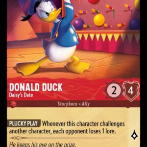 DISNEY LORCANA SINGLE CARDS: SHIMMERING SKIES #73: Donald Duck – Daisy’s Date (Common 122/204: NM)