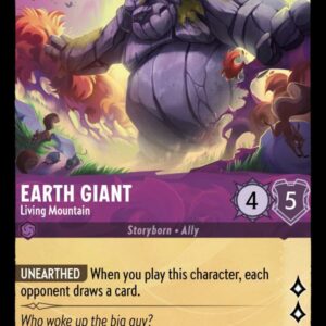 DISNEY LORCANA SINGLE CARDS: SHIMMERING SKIES #84: Earth Giant – Living Mountain (Common 41/204: NM)