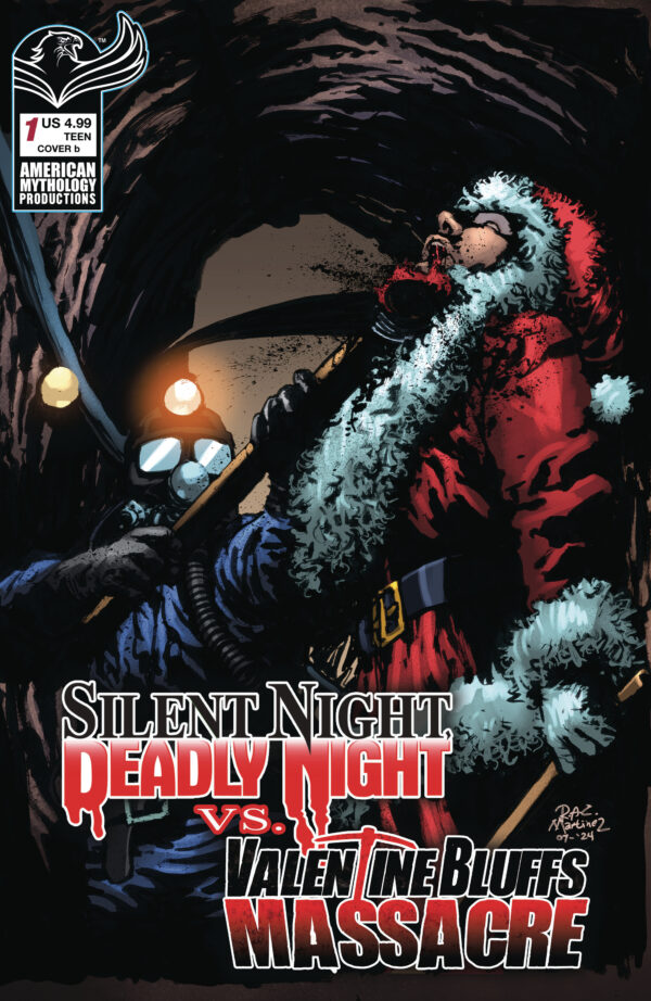 SILENT NIGHT DEADLY NIGHT VS VALENTINE BLUFFS MASS #1 Roy Allan Martinez cover B