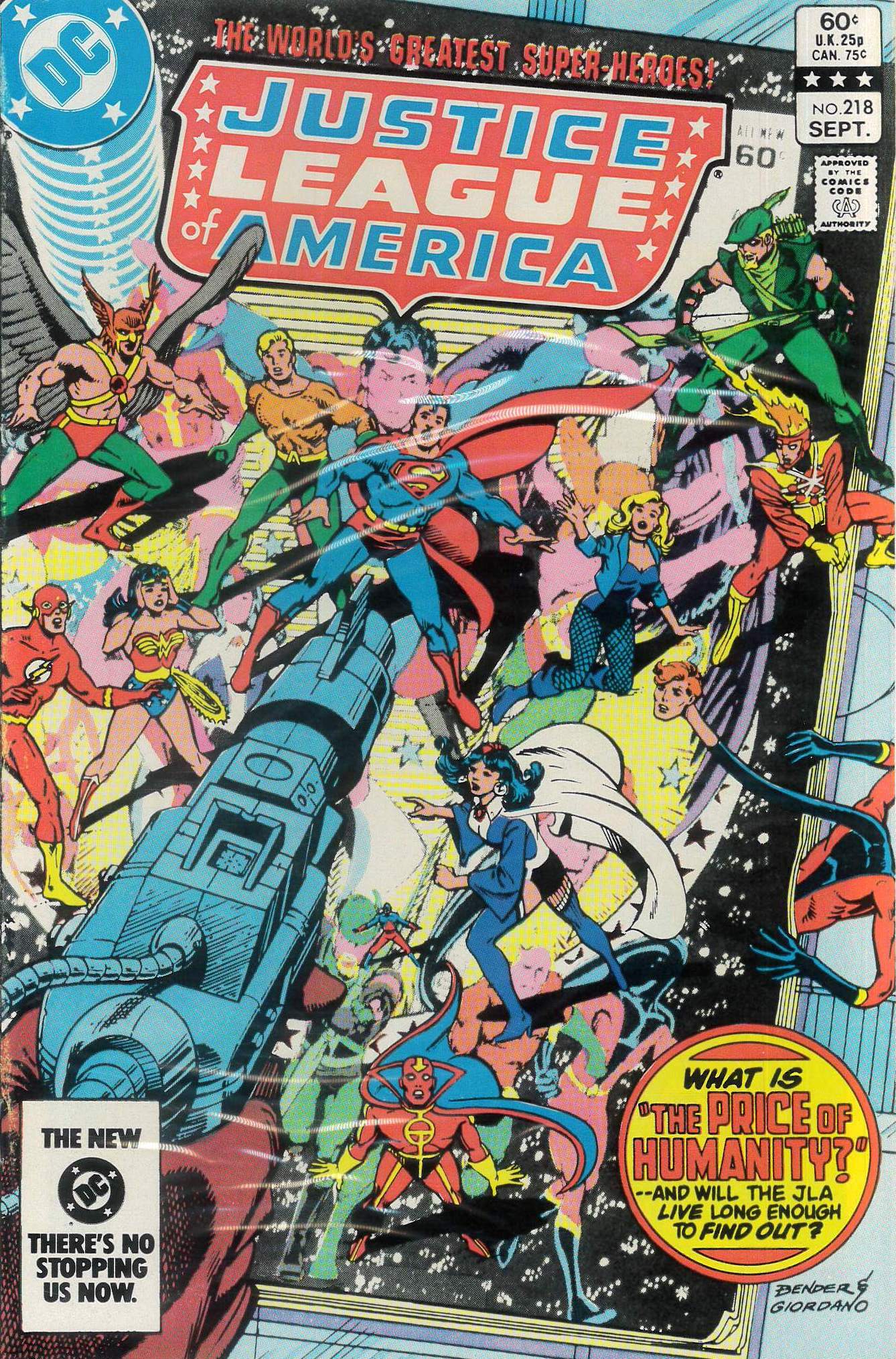 JUSTICE LEAGUE OF AMERICA (1960-1987 SERIES) #218 JUSTICE LEAGUE OF AMERICA (1960-1987 SERIES) #218