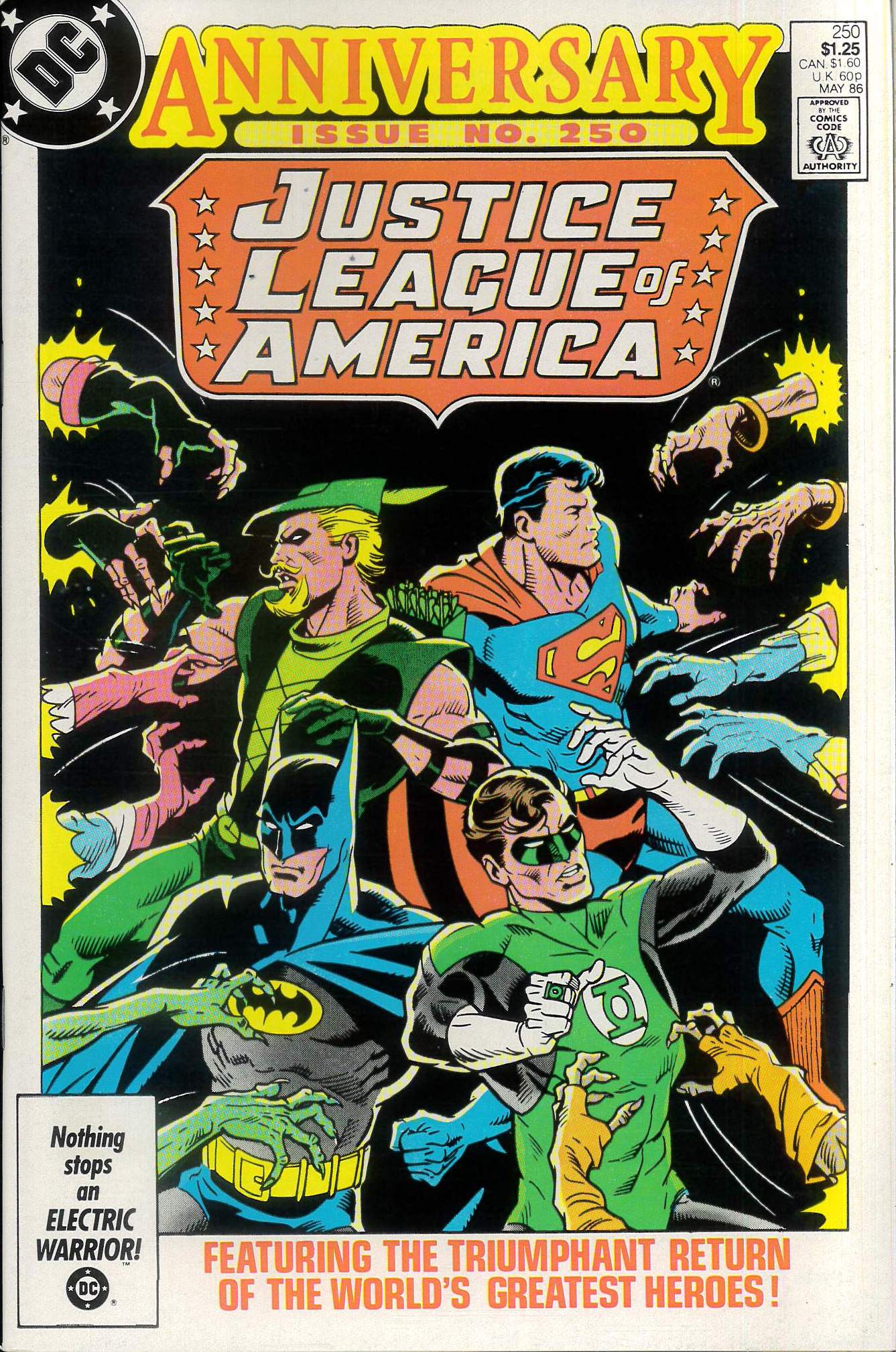 JUSTICE LEAGUE OF AMERICA (1960-1987 SERIES) #250 JUSTICE LEAGUE OF AMERICA (1960-1987 SERIES) #250