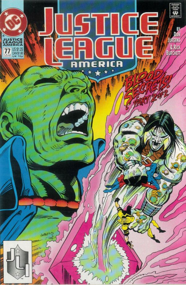 JUSTICE LEAGUE (1987-1996 SERIES) #77