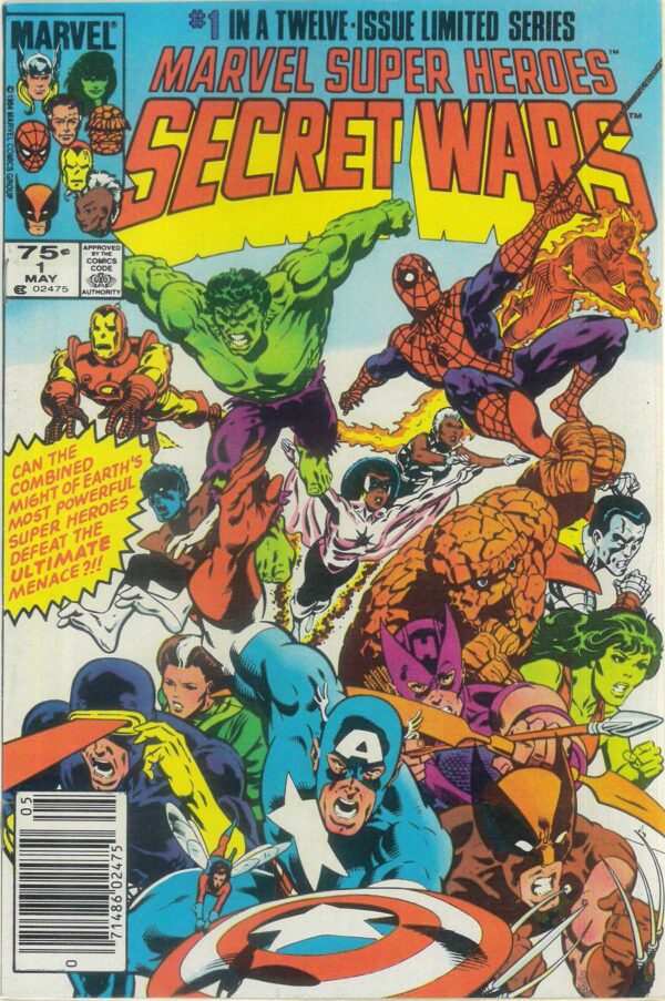 MARVEL SUPER HEROES: SECRET WARS #1: 1st edition neswstand – VF/NM