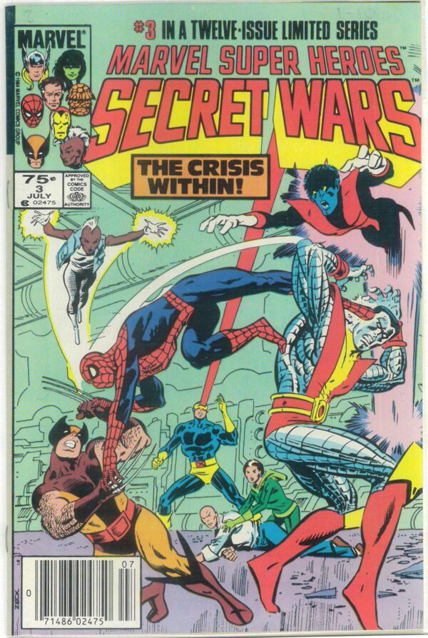 MARVEL SUPER HEROES: SECRET WARS #3: 1st appearance of Titania & Volcana, Newsstand edtiion – 9.6