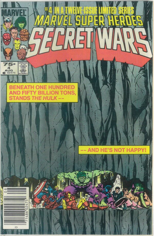 MARVEL SUPER HEROES: SECRET WARS #4: Newsstand edition – 9.8